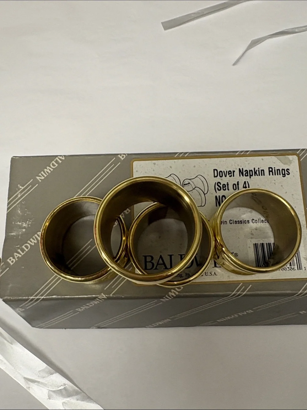 Badwin Dover Napkin RIngs Set of 4